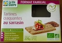 Mängden socker i Les Craquines nature sarrasin