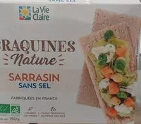 Mängden socker i Craquines nature sarrasin sans sel