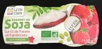 Mängden socker i Dessert de soja sur lit de fraise framboise