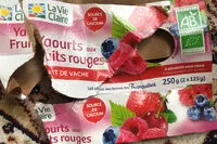 Mängden socker i Yaourt aux fruits rouge