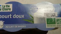 Mängden socker i Yaourt doux au lait de brebis