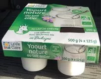 Mängden socker i Yaourt nature entier au lait de chèvre