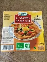 Mängden socker i 6 galettes de blé noir