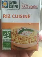 Mängden socker i Riz cuisine 100% végétal
