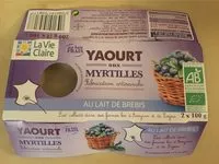 Mängden socker i Yaourt aux Myrtilles au Lait de Brebis