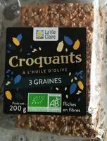 Mängden socker i Croquants à l'huile d'olive 3 graines