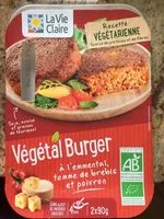 Mängden socker i Végétal Burger à l'emmental, tomme de brebis et poivron