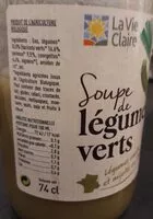 Mängden socker i Soupe de Légumes verts