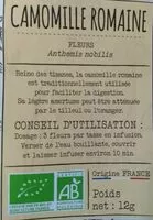 Mängden socker i Camomille romaine - Anthémis nobilis