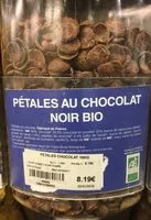 Mängden socker i Pétales au chocolat noir bio