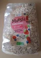 Mängden socker i Muesli fruits rouges