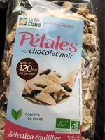 Mängden socker i Petales au chocolat noir