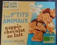 Mängden socker i Les P'tits Animaux Nappés Chocolat au Lait 