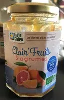 Mängden socker i Clair’Fruits 3 agrumes