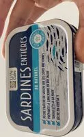 Mängden socker i Sardines entière au naturel