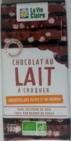 Mängden socker i Chocolat au lait à croquer croustillant au riz et au quinoa
