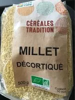 Mängden socker i Millet decortique