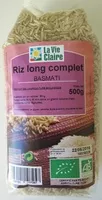 Mängden socker i Riz long complet Basmati