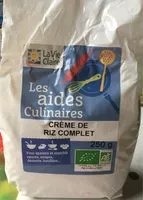 Mängden socker i Crème de riz comlet