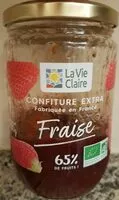 Mängden socker i Confiture extra fraise