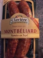 Mängden socker i Saucisse de Montbéliard