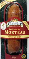 Mängden socker i Saucisse de Morteau fumée en tuyé