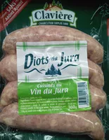 Mängden socker i Diots du Jura cuisinés au Vin du Jura