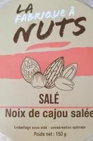 Mängden socker i Noix de cajou