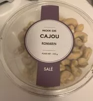 Mängden socker i Noix de cajou Romarin