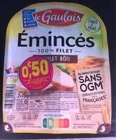 Mängden socker i Emincés de filet de poulet rôti