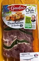 Mängden socker i Brochettes de dinde