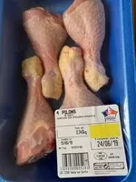 Mängden socker i 4 pilons de poulet