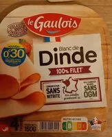Mängden socker i Blanc de dinde Conservation sans Nitrite Le Gaulois