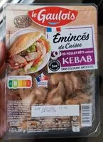 Mängden socker i Emincés de cuisse de poulet rôti façon kebab