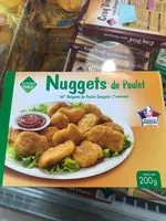 Mängden socker i Nuggets de poulet