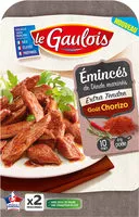 Mängden socker i Emincés de dinde marinées goût Chorizo