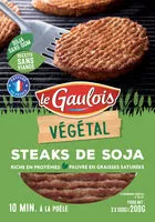 Mängden socker i steaks de soja le gaulois végétal