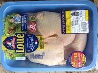 Mängden socker i Cuisses De Poulet Loué, Barquette 900g