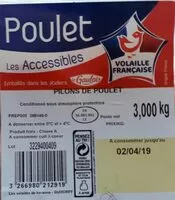 Mängden socker i Pilons de poulet