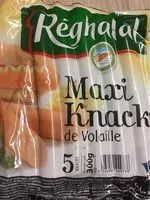 Mängden socker i Reghalal, Knack halal, le sachet de 5