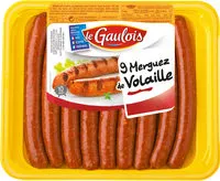 Mängden socker i merguez de volaille