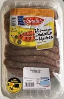 Mängden socker i Saucisse de volaille aux herbes