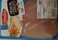 Mängden socker i filets de poulet extra-tendres x2 s/at