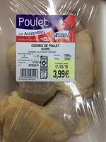 Mängden socker i Cuisses de poulet À/Dos