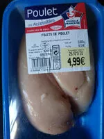 Mängden socker i Filets de poulet
