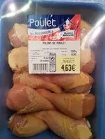 Mängden socker i Pilons de poulet