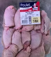 Mängden socker i Haut de cuisse poulet les accessibles le gaulois