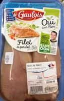 Mängden socker i Filet de poulet