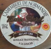 Mängden socker i Camembert de Normandie au lait cru