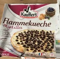 Mängden socker i Flammekueche Myrtilles